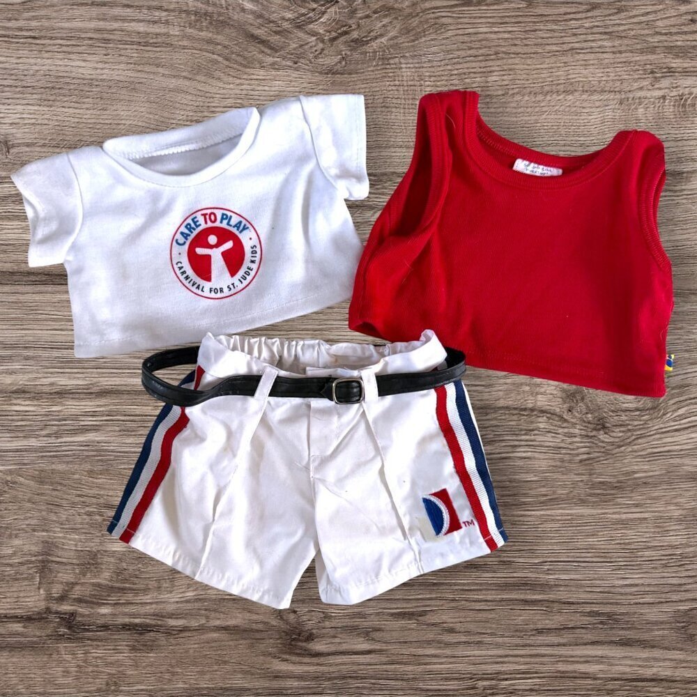 BABW Build A Bear Workshop Care To Play St Jude Top Shorts Carnival Cruise BAB